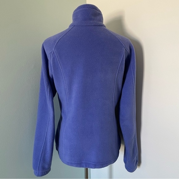 Columbia Women’s Zip Up Fleece Jacket Light Purple Size M - Picture 4 of 10